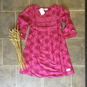 Odd Molly New Embroidered Ruffled Sleeve Tie Back Dress 1 (Small), 3 (Large)